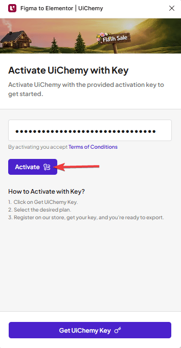 UiChmey Put Key and Activated 1