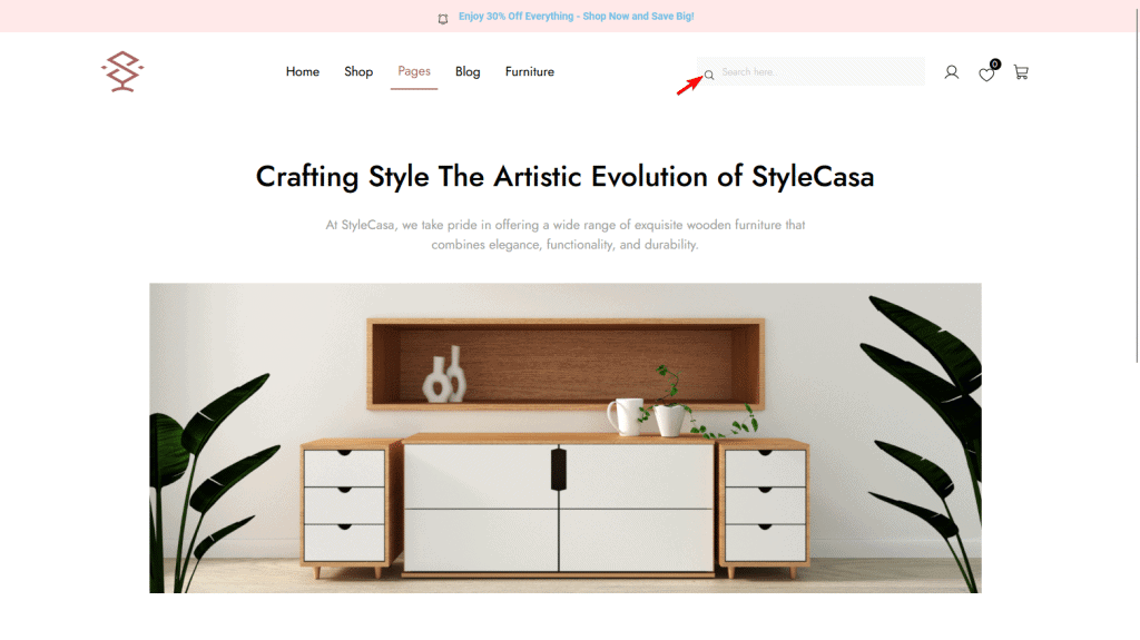 Modern wooden furniture display with minimalist design, perfect for stylish home decor.