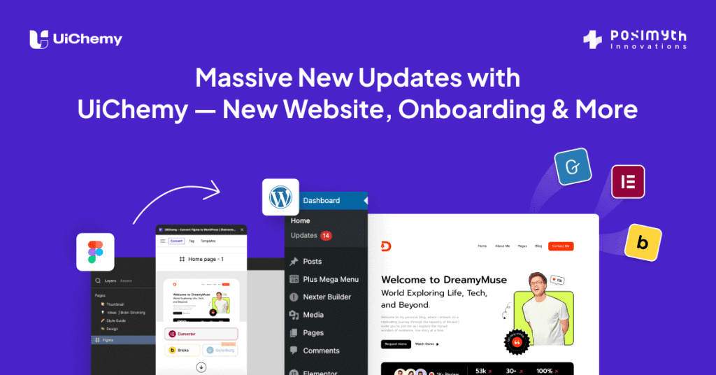 Massive New Updates with UiChemy — New Website, Onboarding & More